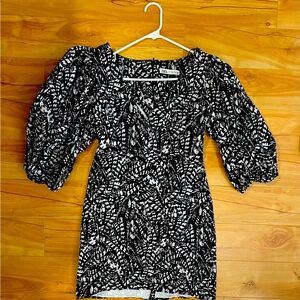 Zara mini dress black/white